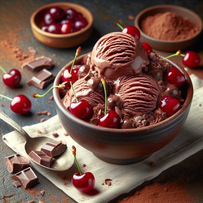 Image of Vegan Raw Chocolate Cherry Ice Cream