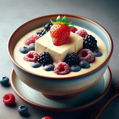 Image of Vegan Tofu Berry Custard