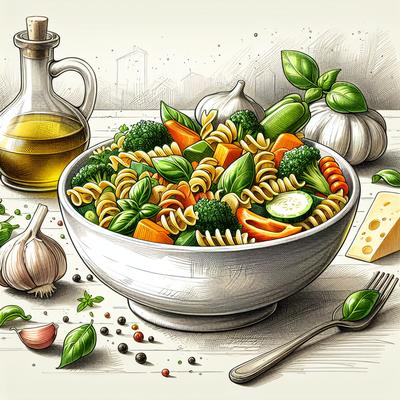 Image of Vegetable and Pasta Toss
