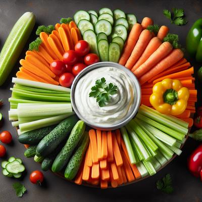 Image of Vegetable Crudites with Greek Yogurt Dip