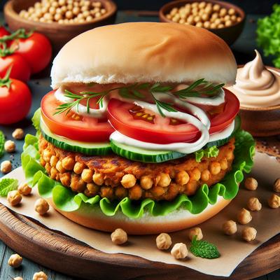 Image of Vegetarian Chickpea Burgers