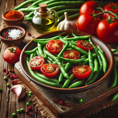 Image of Vegetarian Green Beans and Tomatoes