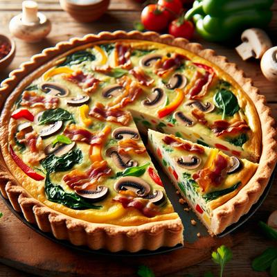 Image of Veggie Bacon Quiche