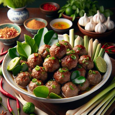 Image of Vietnamese Beef Balls Thit Bo Vien