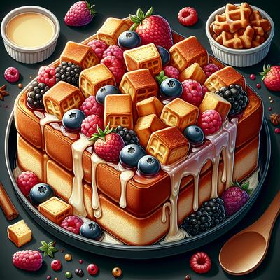 Image of Waffle Berry Bread Pudding