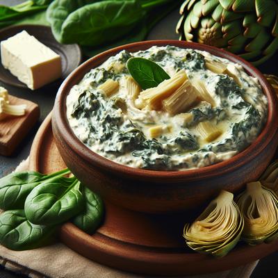 Image of Warm Creamy Spinach and Artichoke Dip