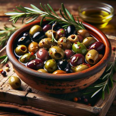 Image of Warm Imported Olive Appetizer