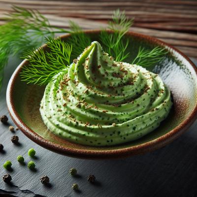Image of Wasabi Cream with Cracked Pepper and Dill