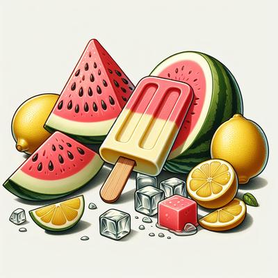 Image of Watermelon Lemonade Ice Pops