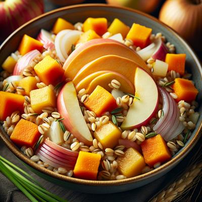 Image of Weight Watchers Barley with Butternut Squash Apples and Onions