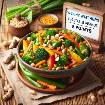 Image of Weight Watchers Vegetable Peanut Stir Fry 5 Points