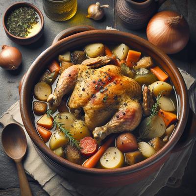 Image of Welsh Whole Chicken Stew Ffowlin Cymreig
