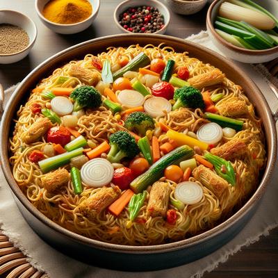 Image of Wheat Noodle Kugel with Vegetables