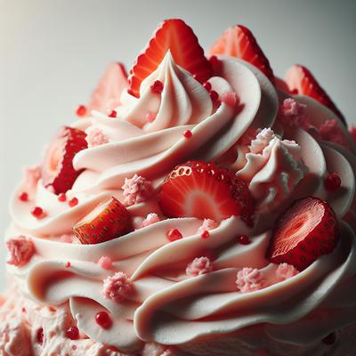 Image of Whipped Strawberry Cream Cheese Frosting