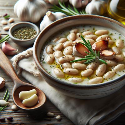 Image of White Bean and Roasted Garlic Soup