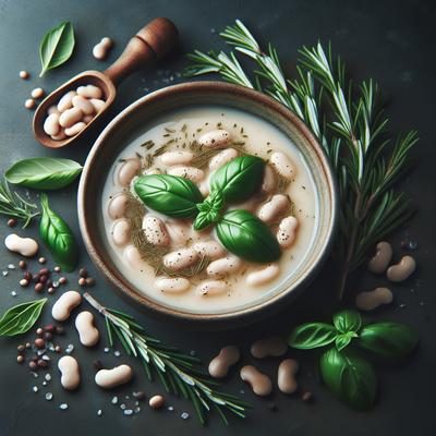Image of White Bean Soup with Rosemary and Basil
