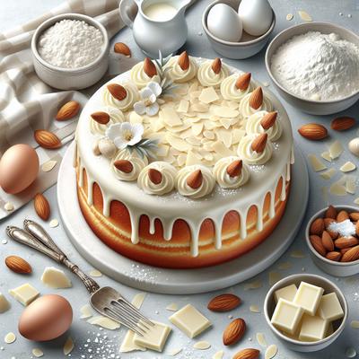 Image of White Chocolate Almond Cake