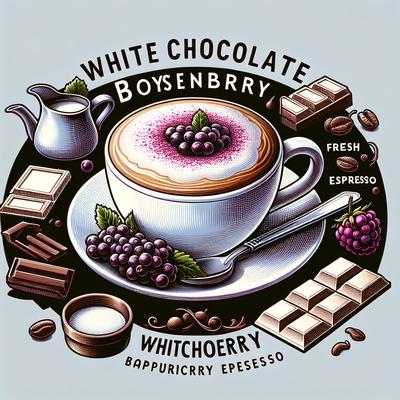 Image of White Chocolate Boysenberry Cappuccino