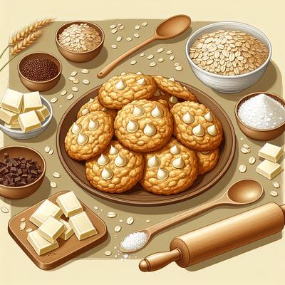 Image of White Chocolate Oatmeal Cookies