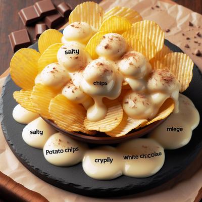 Image of White Chocolate Potato Chip Clusters