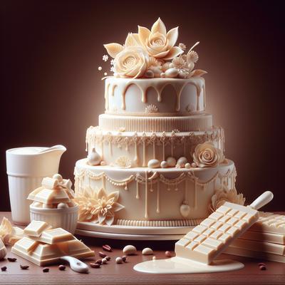 Image of White Chocolate Wedding Cake