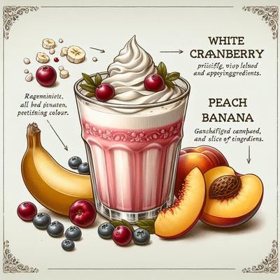 Image of White Cranberry Peach Banana Smoothie
