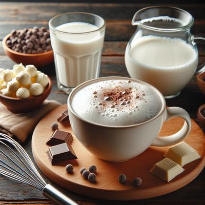 Image of White Hot Chocolate Using Milk