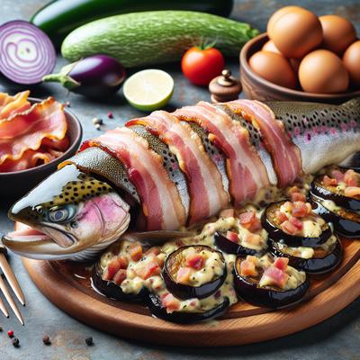 Image of Whole Trout or Fillets Stuffed W Bacon Eggplant Dressing