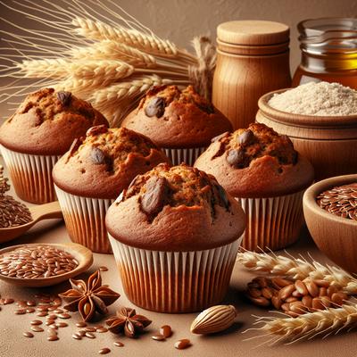 Image of Whole Wheat Flax Muffins