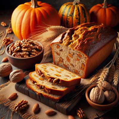 Image of Whole Wheat Pumpkin Nut Bread