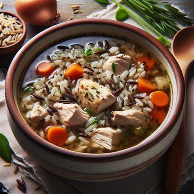Image of Wild Rice and Chicken Soup