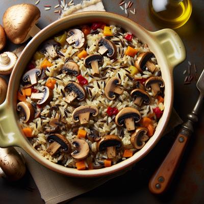 Image of Wild Rice and Mushroom Casserole