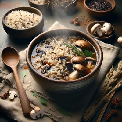 Image of Wild Rice and Mushroom Soup