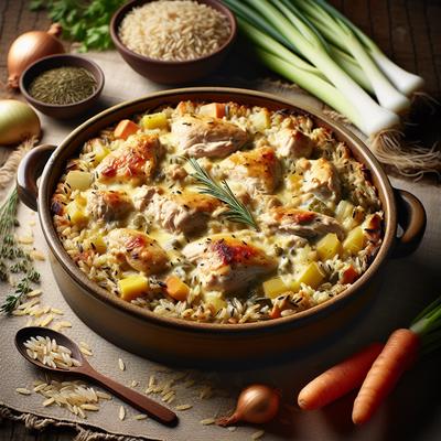 Image of Wild Rice Chicken Casserole