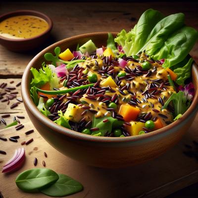 Image of Wild Rice Salad with Curry Dressing