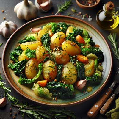 Image of Winter Greens and Potatoes