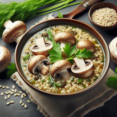 Image of Wonderful Mushroom Barley Soup