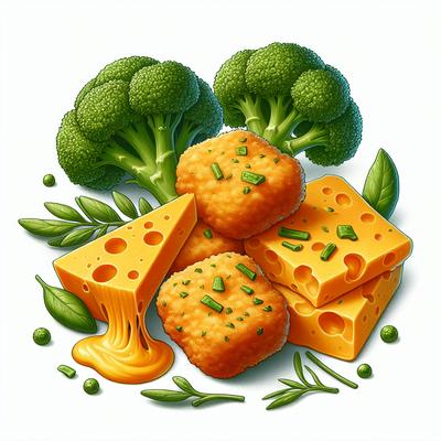 Image of Yummy Broccoli Cheddar Cheese Nuggets