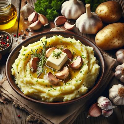 Image of Yummy Roasted Garlic Mashed Potatoes