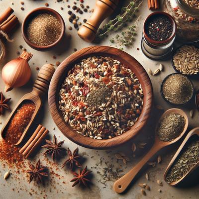 Image of Za Atar or Zahtar Spice Mix of Jordan Syria Lebanon