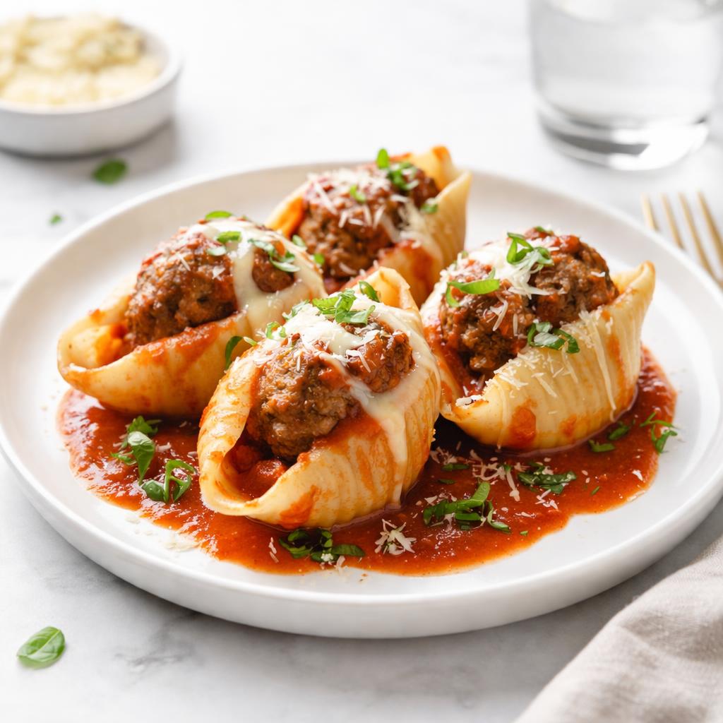 Meatball Stuffed Shells Recipe