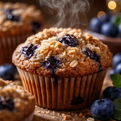 Image of 100 Whole Wheat Blueberry Muffins