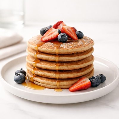 Image of 100 Whole Wheat Low Fat Pancakes