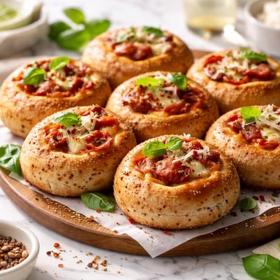 Image of 100 Whole Wheat Multipurpose Dough Pizza Buns Bread