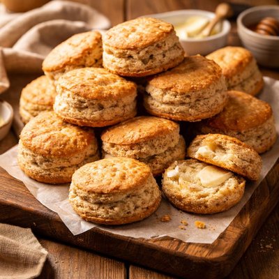 Image of 100 Whole Wheat Sour Cream Biscuits