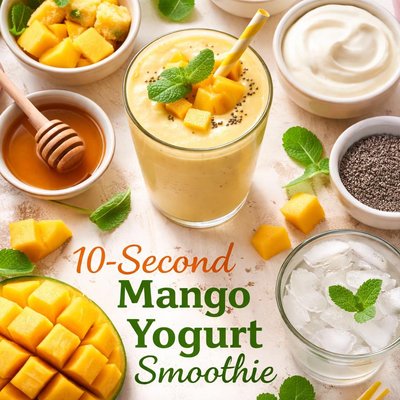Image of 10 Second Mango Yogurt Smoothie