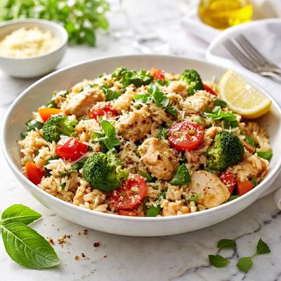 Image of 15 Minute Italian Chicken Rice with Vegetables