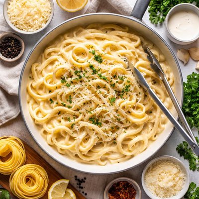 Image of 15 Minutes Creamy Fettuccine Alfredo