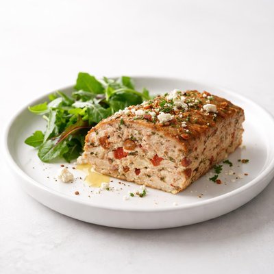 Image of 1 Turkey Meatloaf with Sun Dried Tomatoes and Feta
