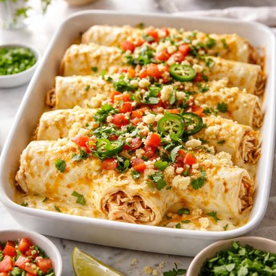 Image of 20 Min Sour Cream Chicken Enchiladas